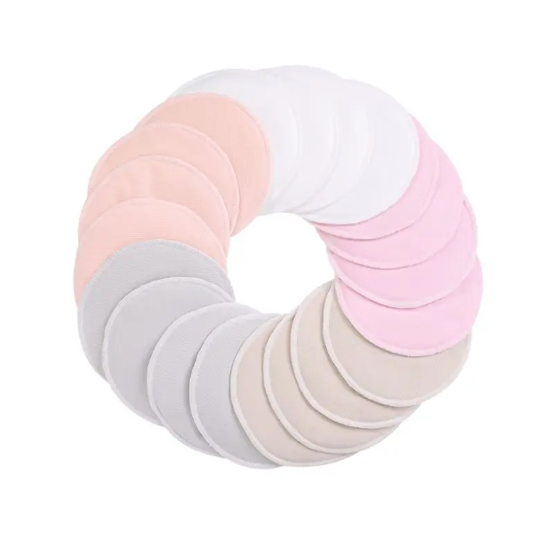 

Organic Bamboo Nursing Breast Pads+ Washable Pads+Wash Bag - Breastfeeding Nipple Pad for Maternity - Reusable Nipplecovers