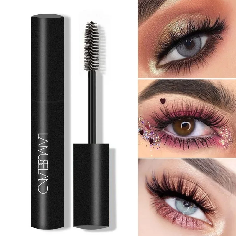 Водостойкая тушь для ресниц цветная объем экспресс-макияж черный алобон 3d