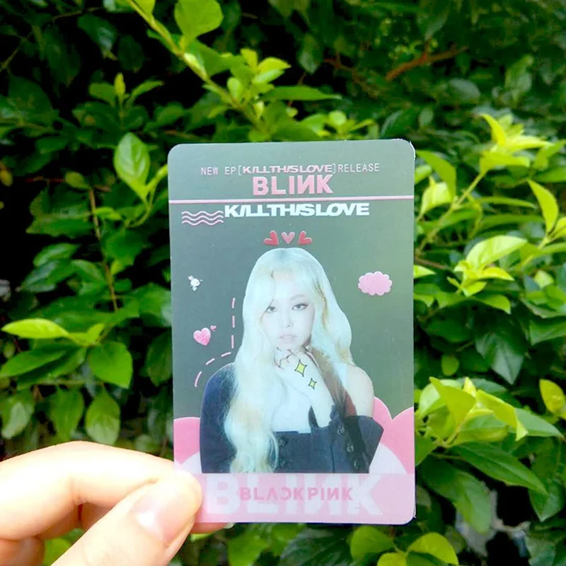 5 шт./компл. Blackpink ПВХ прозрачная Фотокарта KILL THIS LOVE альбом коллективные карты Фотокарта