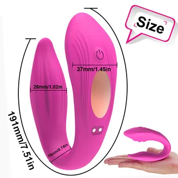 FLXUR Wireless U Shape Panties Vibrators for Women G Spot Clit Erotic Massager Double Vibrating Silicone Sex Toys Couples 5
