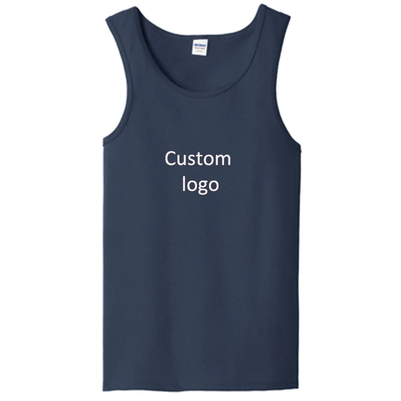 Logo Custom 100 Cotton Quickdrying Running Vest Training Fitness Vest Gym Men's Sports Suit