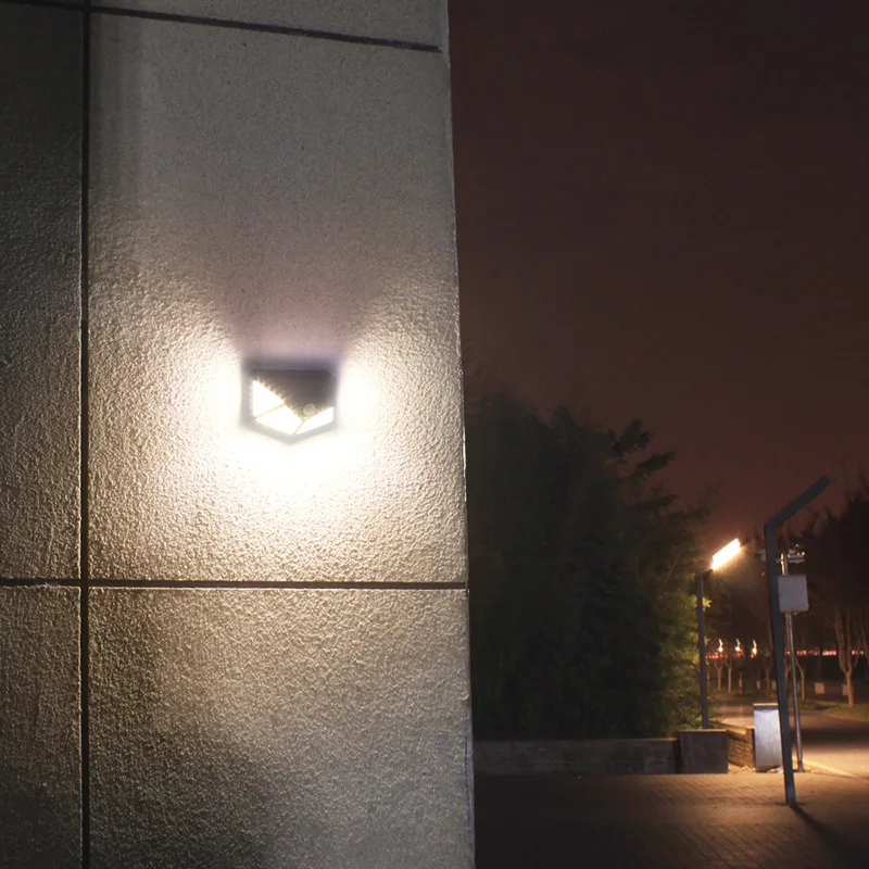 solar lights 100 LED Solar Wall Lamp PIR Motion Sensor Light Outdoor Waterproof Garden Courtyard Solar Street Lights Lighting 3 Modes solar pathway lights