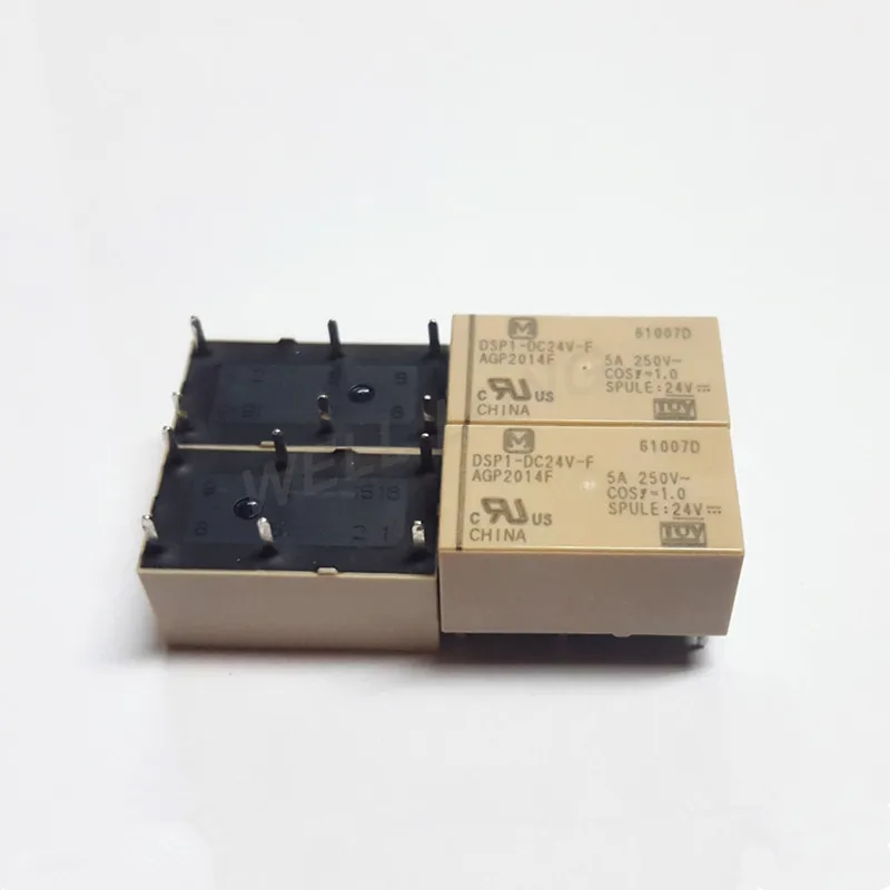 100 шт./лот) DSP1-DC24V-F реле питания, 1a1b(DPDT