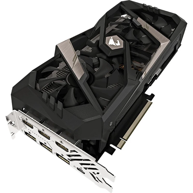 Видеокарта Gigabyte PCI-E GV-N2070AORUS X-8GC NV RTX2070 8192Mb 256b GDDR6 1620/14142/HDMIx3/DPx3/Ty