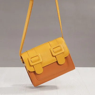 MZORANGE сумки для женщин натуральная кожа маленькая квадратная сумка-мессенджер женские школьные сумки женские роскошные дизайнерские сочетающиеся цвета