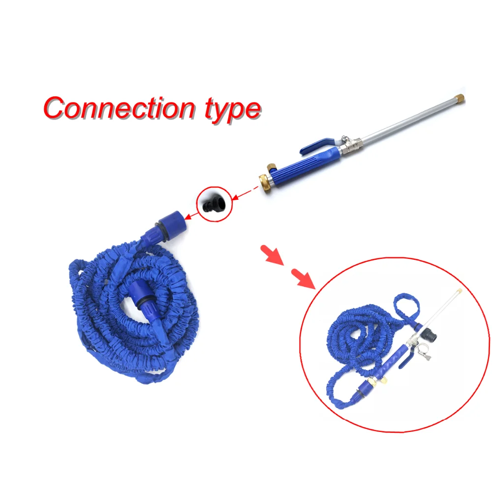 New Car High Pressure Water Gun 46cm Jet Garden Washer Hose Wand Nozzle Sprayer Watering Spray Sprinkler Cleaning Tool Set