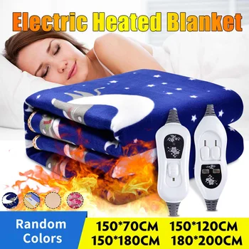 

220V Automatic Electric Heating Thermostat Throw Blanket Double Body Warmer Bed Mattress Electric Heated Carpets Mat