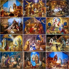 

RUOPOTY 60x75cm Frame Painting By Number For Adults Jesus Figure Picture By Numbers Diy Craft Acrylic Paint On Canvas Artwork