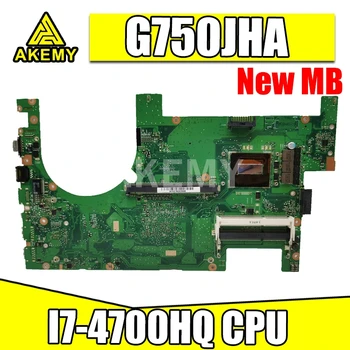 

Akemy G750JH mainboard I7-4700HQ CPU For Asus G750JH G750J laptop motherboard 100% Tested Support GTX870M graphics card