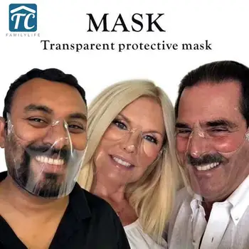 

Visor for Lips and Nose Protective Face Shield Respiratory Protection Helmets Reusable Clear Face Mask For Mouth Nose Safety