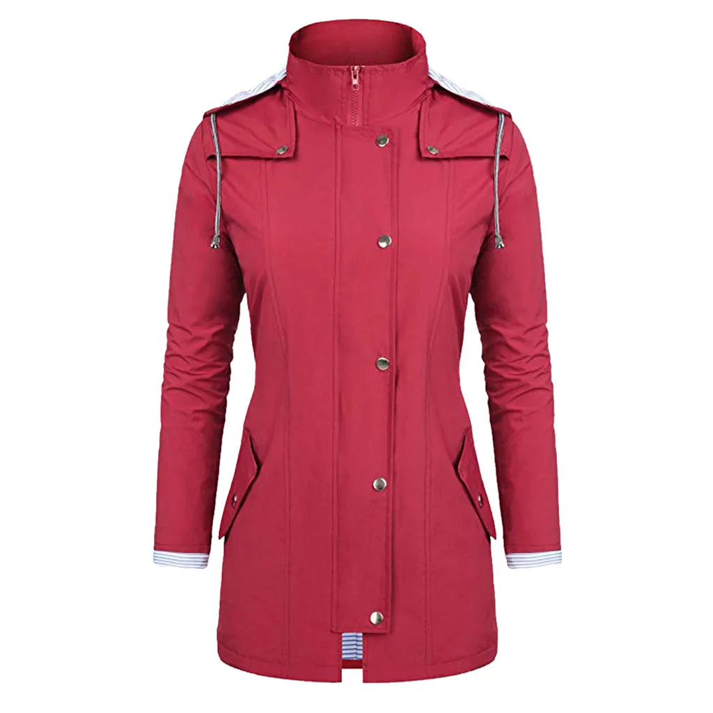 Водонепроницаемые уличные женские походные куртки больших размеров, дождевики, куртки с капюшоном, дождевик, ветрозащитная верхняя одежда для кемпинга на осень
