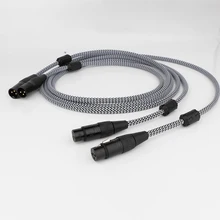 

Preffair X401 OFC Copper Audio Balance Interconnect Cable with Gold Plated XLR Plug Connector HIFI Audio XLR Plug Cable
