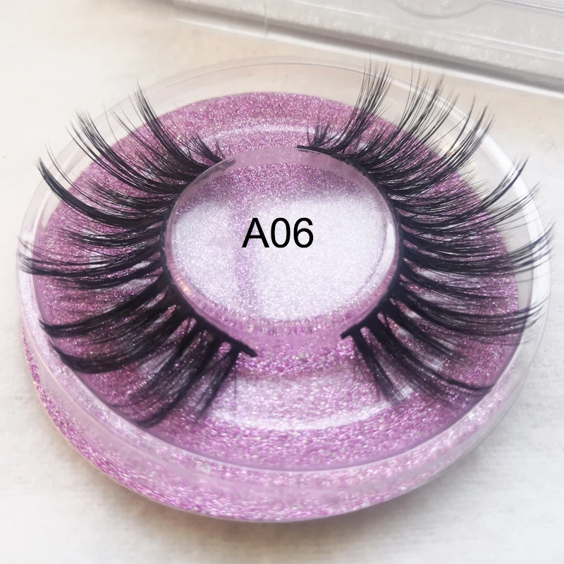 Custom Logo Faux Mink Eyelashes Natural Handmade 3D Mink Lashes Wholesale Eyelashes Extension Fake Eyelashes