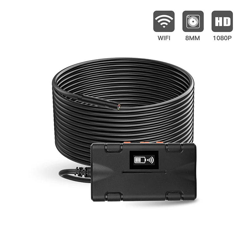 Wireless Inspection Camera WiFi Endoscope 2.0 MP 1080P HD Borescope
