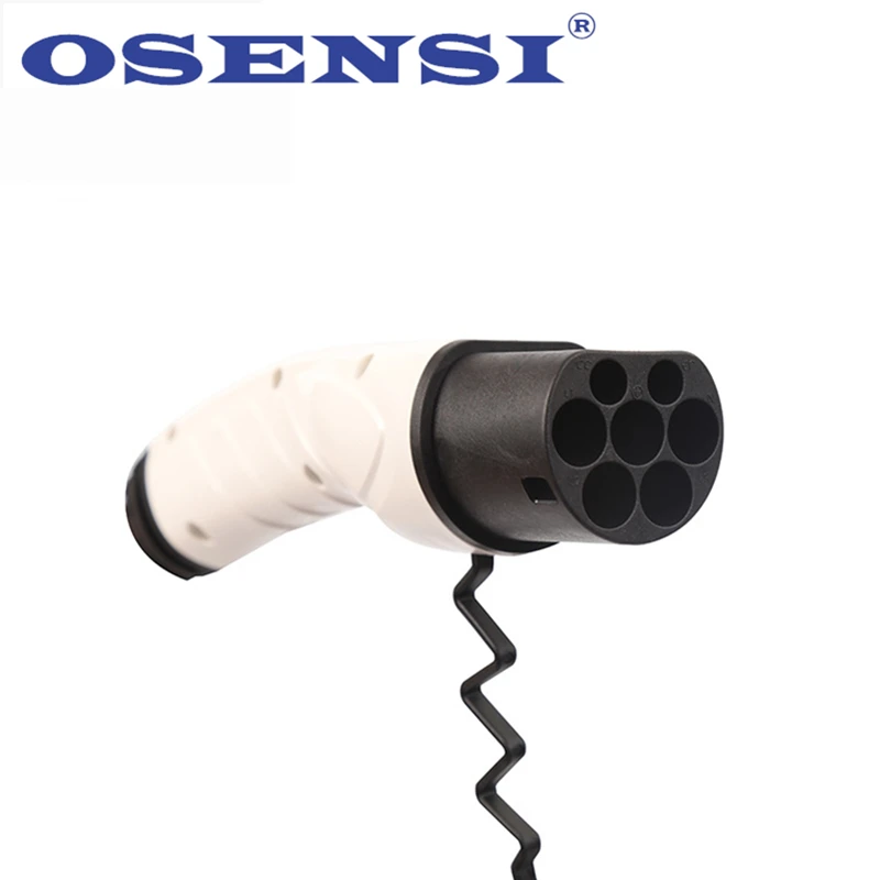 Зарядный кабель OSENSI 16A EV SAE J1772 тип 1 Тип 2 IEC 62196 зарядный штекер с кабелем 5 м