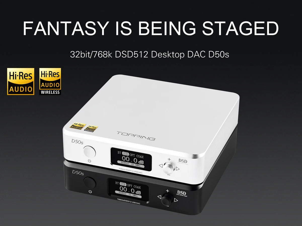 Топпинг D50 D50S ES9038Q2M* 2 32 бит/768 кГц DSD512 Мини HIFI аудио декодирование USB ЦАП XMOS XU208 3xOPA1612 USB/OPT/коаксиальный вход