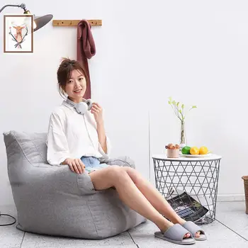 

New Canvas Armchair Bean Bag Sofa Chair Cover Indoor Furniture Princess BeanBag Chair For Household Decoration Dropshipping