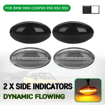 

Car LED Dynamic Side Marker Light Flowing Turn Signal Light Lamp For BMW for MINI Cooper R50 R52 R53 2002-2008