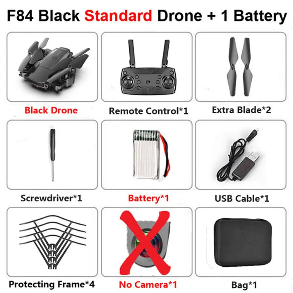 F84 Квадрокоптер беспроводной Радиоуправляемый Дрон с 4 K/5MP/0.3MP HD камерой WiFi FPV Вертолет складной самолет для детей подарочная игрушка