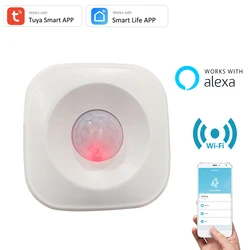 Smart Life – détecteur de mouvement PIR sans fil, wi fi, Tuya, contrôle par application, fonctionne avec les paramètres de Routine Alexa 