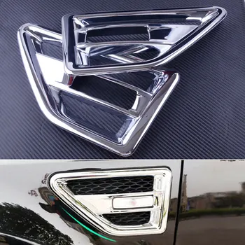 

DWCX 2Pcs Chrome ABS Side Air Intake Vent Cover Trim Fit for Land Rover Freelander 2 LR2 2008 2009 2010 2011 2012 2013 2014 2015