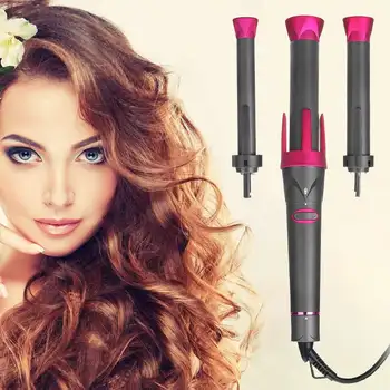 

3Gear 3 heads Automatic Curling Stick Electric Hair Curler Curling Iron Electric Rotating Perm Hair Large Wave Styling Device