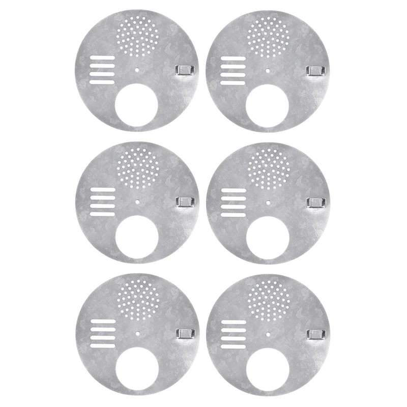 

6Pcs Bee Hive Nuc Box Entrance Gates, Entrance Disc (Diameter:12.5Cm) - Beekeeping Equipment Beehive Tool Beekeeper Tool