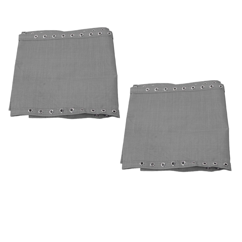 Set of 2 Non Gravity Lounge Chair Recliners Replacement Fabric Cloths - Grey