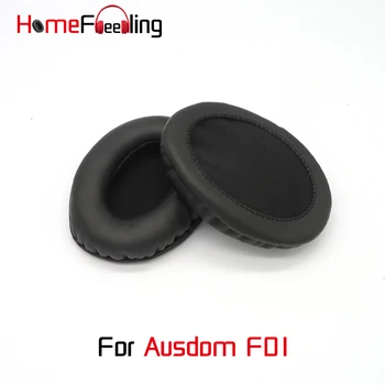 

Homefeeling Ear Pads For Ausdom F01 Earpads Round Universal Leahter Repalcement Parts Ear Cushions