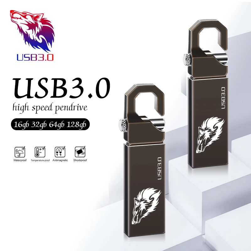 Металлическая usb карта памяти 64 ГБ 32 металлическая флеш накопитель 16 8 4