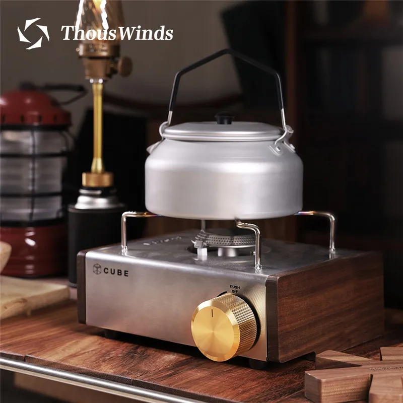 Кубические латунные ручки для газовой плиты Thous Wind KOVEA деревянные боковые панели