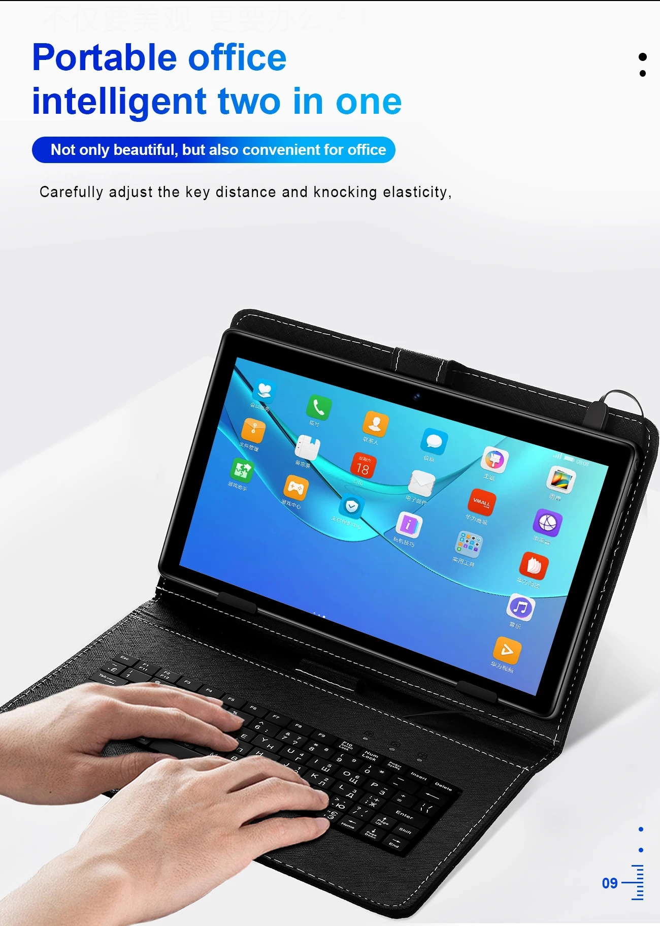 10.1 Inch Android 9.0 Tablet - Octa Core, Phone Call, Google Play, 4GB RAM, 64GB ROM, WiFi, Bluetooth, Type-C, Pad 2023 Description Image.This Product Can Be Found With The Tag Names Computer Office, Tablets