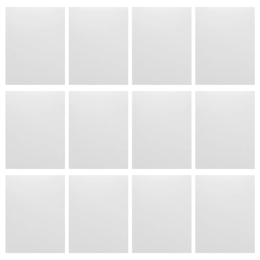 12pcs 3d Blank Stencil Template Stencil Sheets Pvc Material Transparent