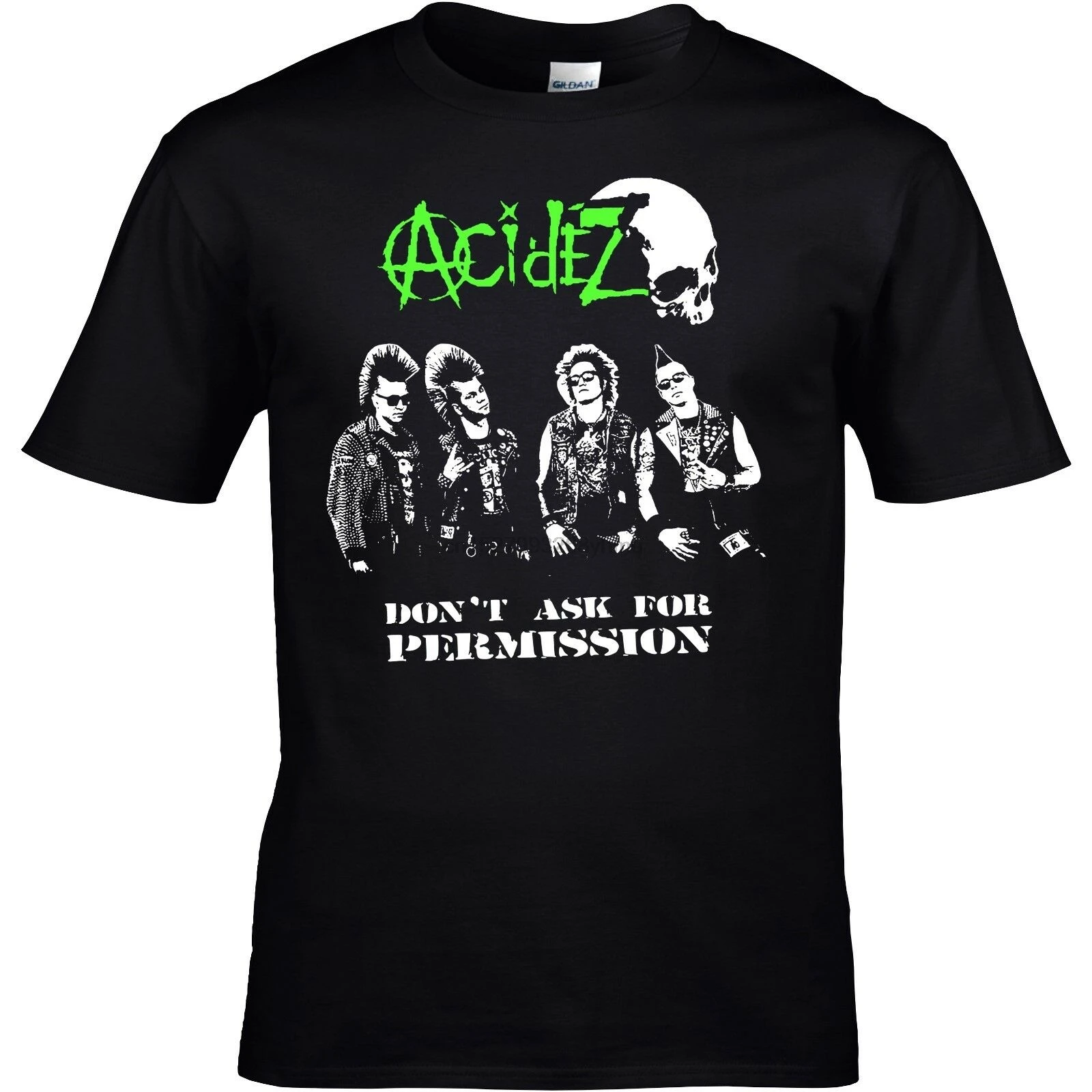 ACIDEZ-BAND футболка S-4XL NEU панк рубашка Punkrock потери тотальный хаос череп | Мужская