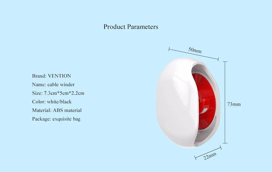 Vention портативное автоматическое устройство для сматывания кабеля для хранения кабеля наушников органайзер для мобильного компьютера PC гарнитура для хранения кабеля данных