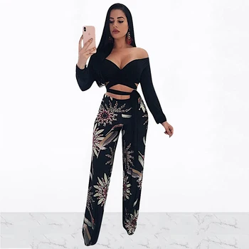 

Plus Size Women Vintage Floral Print High Waist Wide Leg Pants New Fashion Summer Streetwear Back Zipper Loose Long Trousers