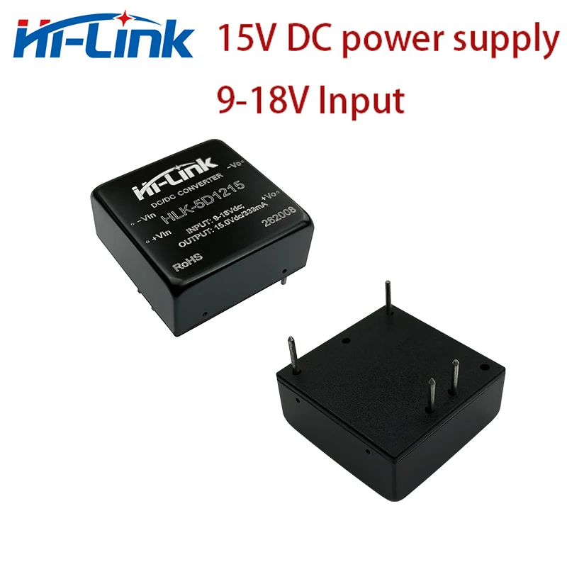 5 шт./лот 12V 15V 330mA DC преобразователя постоянного тока для источника питания