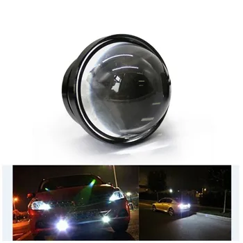 

12V 9W Eagle Eye DRL Automobile Car Parking Led Lens Fog Lamp Refit Fish Eye Motor Daytime Running Lights Blue White Yellow