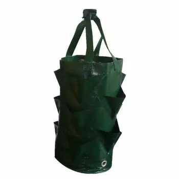 

3 Gallon Strawberry Planting Bag Pot Planter Growing Gardening Grow Container Plant Growth Bags Breathable Bag
