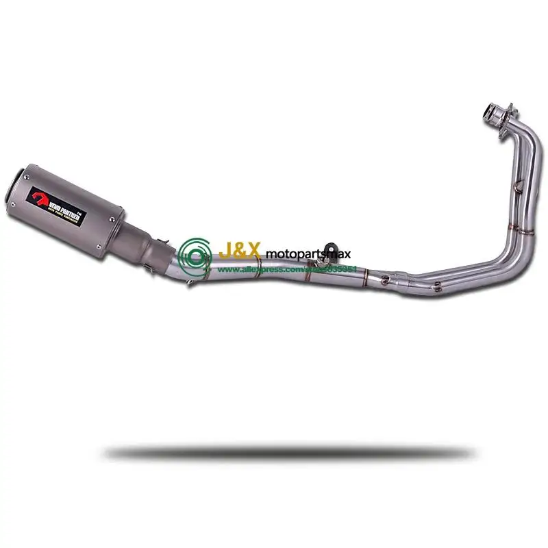 YZF R25 R3 MT-03 MT03 полная выхлопная система мотоцикла Mid Link труба глушитель слипоны для Yamaha R25 R3 MT03