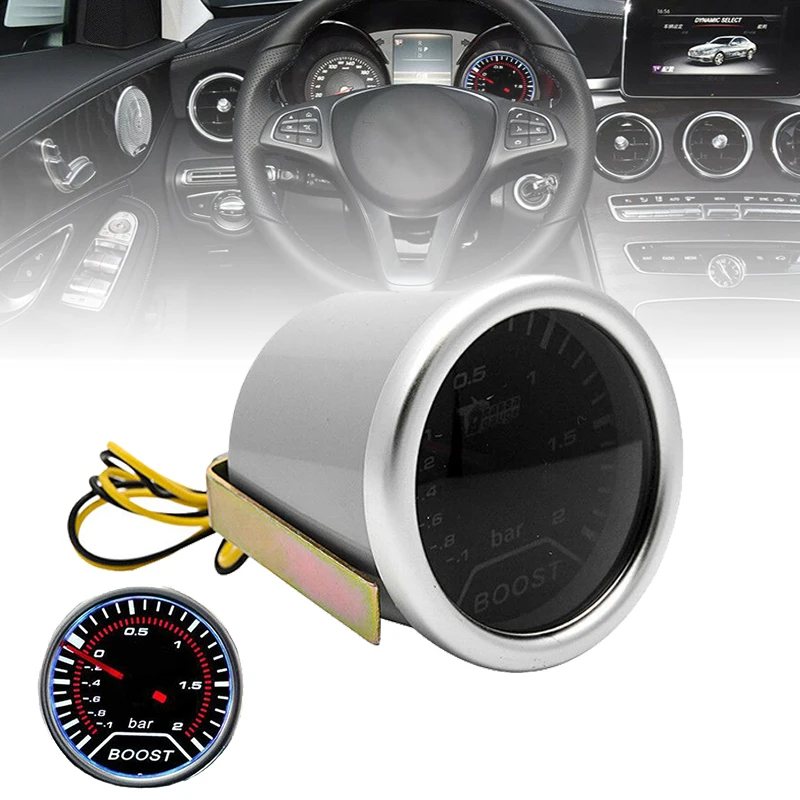 1Piece 2 inch Universal LED Car Boost Pressure Indicator Instrument Turbo Boost Gauge Durable Auto Replacement Parts 1Piece 2 inch Universal LED Car Boost Pressure Indicator Instrument Turbo Boost Gauge Durable Auto Replacement Parts