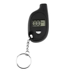 Mini porte clés Portable LCD numérique, manomètre de pression d'air, outil de Test automobile pour moto (avec batterie au lithium cellulaire), 1 pièce 