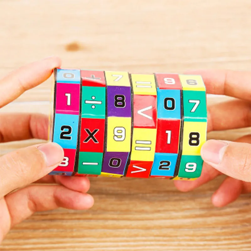 

Children kids Magic Math Numbers Cube Toys For kids Toys Puzzle Addition, Subtraction, Multiplication, Division Game Gift Toys