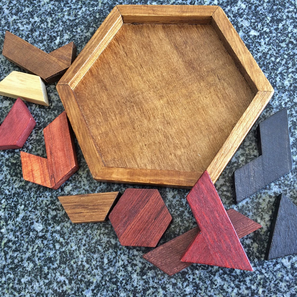 Детские развивающие игрушки из дерева неправильной формы, Форма головоломки игрушки деревянная головоломка геометрический доска Танграм логическая игра головоломка для детей