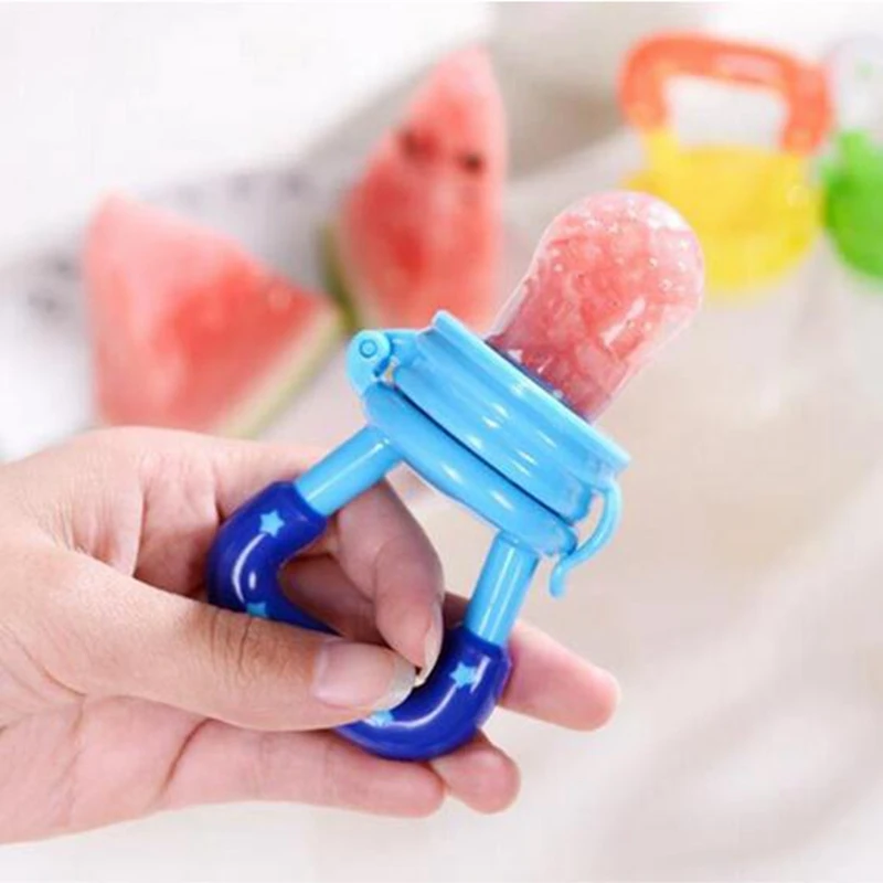 Baby Fruit Pacifier Fresh Fruit Feeder Infant Teething Toy Nibbler Teether Pacifier Safe Silicone Pacifier for Baby S M L