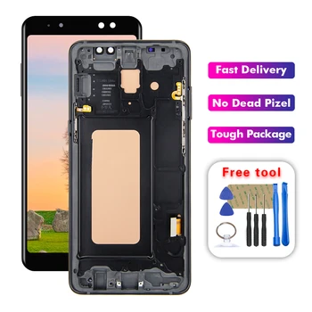 

6.0'' LCD For Samsung Galaxy A8 Plus 2018 Display A730 A730F SM-A730F Touch Screen Assembly Replacement With Frame