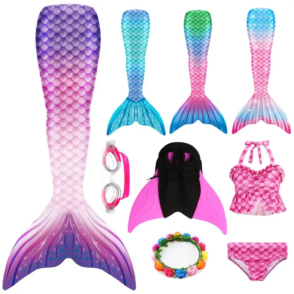 Женский купальный костюм хвост русалки черный пляжный для косплея | Тематическая