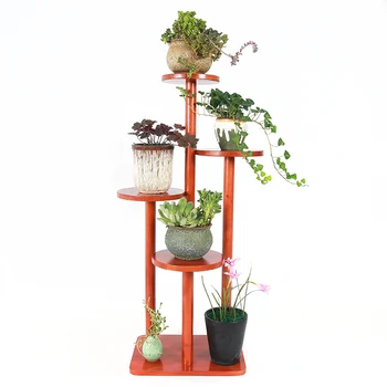 

Special Offer Flower Stand Solid Wood Living Room Balcony Wooden Hanging Orchid Green Loof Shelf Multi-layer Disc Indoor