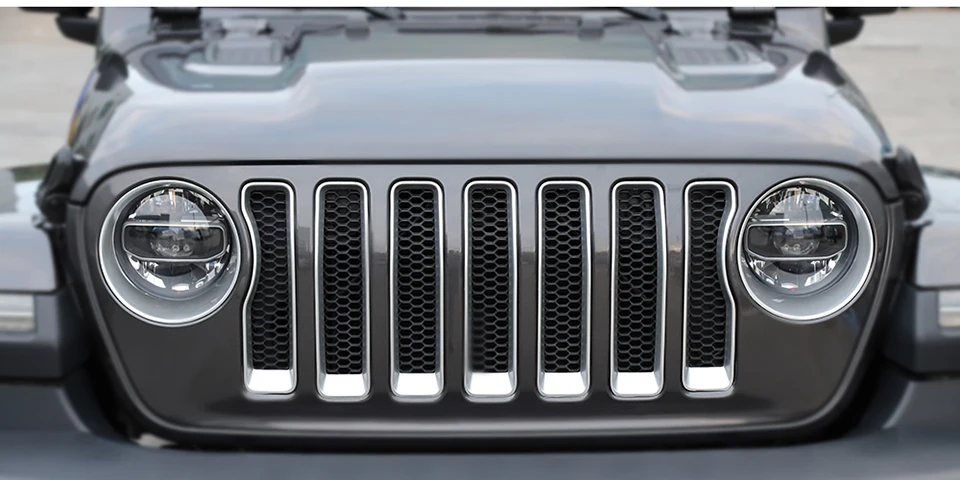 BAWA наклейки на переднюю решетку для Jeep Wrangler JL+ гоночный гриль для Jeep Wrangler JL
