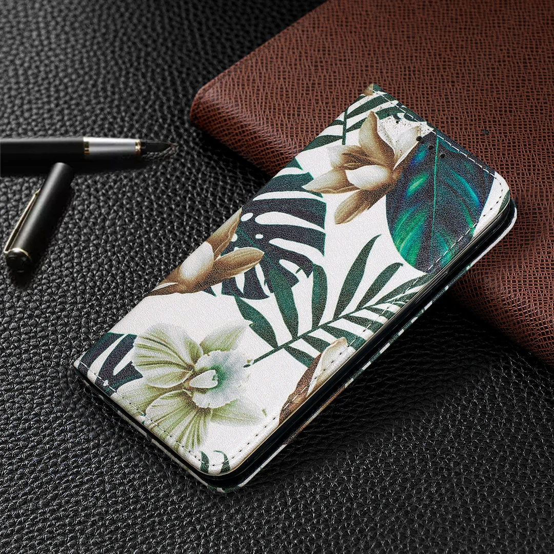 

Чехол-книжка с цветочным принтом для Samsung A02, A42, 5G, A12, A32, A51, A71, A11, A21, A21S, A31, A41, A52, A72, A02S, Магнитный кожаный чехол